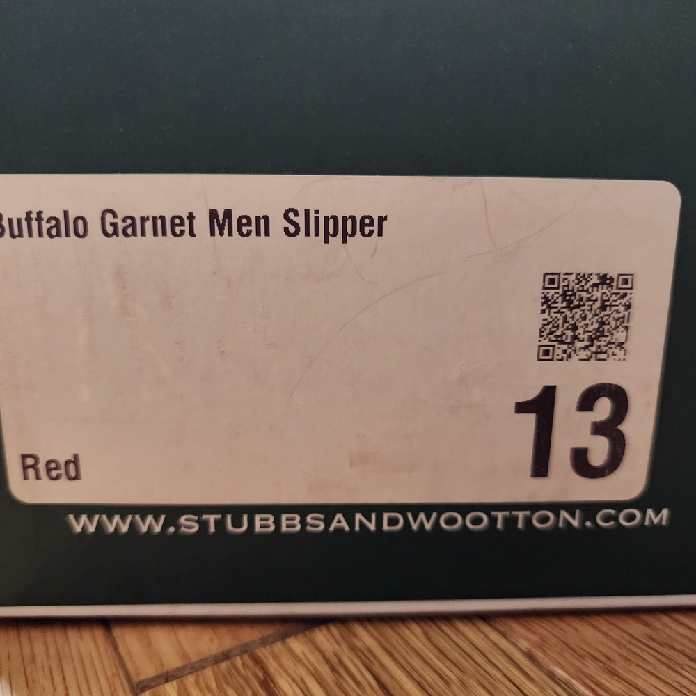 Stubbs & Wootton Red and Black Plaid Wool Slip-On Loafers - Picture 3 of 8